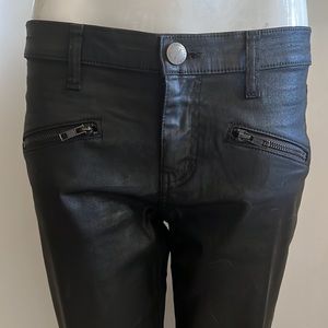 Current / Elliot (leather like) treated Denim Pants